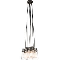 Elstead Lighting Brinley lampa wisząca 6x60 W stary brąz KL-BRINLEY6-OZ