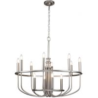 Elstead Lighting Capitol Hill lampa wisząca 12x40 W szczotkowany nikiel KL-CAPITOL-HILL12-BN