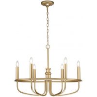 Elstead Lighting Capitol Hill lampa wisząca 6x40 W naturalny mosiądz KL-CAPITOL-HILL6-PNBR