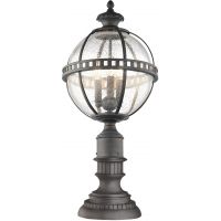 Elstead Lighting Halleron lampa stojąca zewnętrzna 3x40 W szara-brązowa KL-HALLERON-3M
