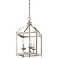 Elstead Lighting Larkin lampa wisząca 3x60 W szczotkowany nikiel KL-LARKIN-P-M-NI
