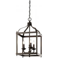 Elstead Lighting Larkin lampa wisząca 3x60 W stary brąz KL-LARKIN-P-M-OZ