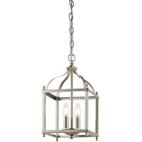 Elstead Lighting Larkin lampa wisząca 2x60 W szczotkowany nikiel KL-LARKIN-P-S-NI