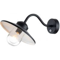 Elstead Lighting Klampenborg kinkiet zewnętrzny z czujnikiem ruchu 1x60 W czarny KLAMPENBORG-PIR-BK