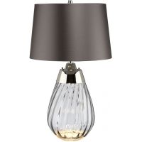Elstead Lighting Lena lampa stołowa 1x60 W 1x7 W LED szara/przydymiony LENA-TL-S-SMOKE