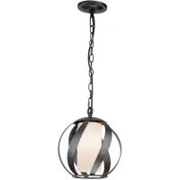 Quintiesse Blacksmith lampa wisząca 1x40 W stara czerń-opal QN-BLACKSMITH-P-OBK
