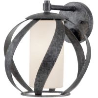 Quintiesse Blacksmith kinkiet 1x60 W stara czerń/opal QN-BLACKSMITH1-OBK