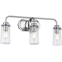 Quintiesse Braelyn kinkiet 3x40 W polerowany chrom-przezroczysty QN-BRAELYN3-PC