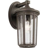Quintiesse Fairfield kinkiet zewnętrzny 1x60 W przezroczysty-stary brąz QN-FAIRFIELD-L-OZ