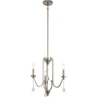 Quintiesse Karlee lampa wisząca 3x60 W klasyczny pewter QN-KARLEE3