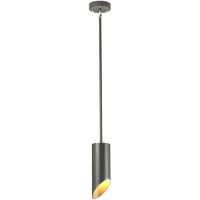 Elstead Lighting Quinto lampa wisząca 1x8 W ciemny szary-polerowany nikiel QUINTO1P-GPN