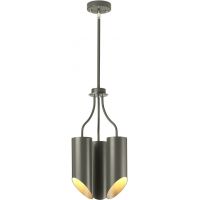 Elstead Lighting Quinto lampa wisząca 3x8 W ciemny szary-polerowany nikiel QUINTO3-GPN