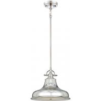 Elstead Lighting Emery lampa wisząca 1x60 W imperialne srebro QZ-EMERY-P-M-IS