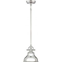 Elstead Lighting Emery lampa wisząca 1x60 W imperialne srebro QZ-EMERY-P-S-IS