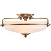 Elstead Lighting Griffin lampa podsufitowa 3x60 W postarzany mosiądz QZ-GRIFFIN-F-WS