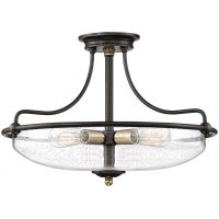 Elstead Lighting Griffin lampa podsufitowa 3x60 W postarzany mosiądz-brąz palladiański QZ-GRIFFIN-SFM-C-PNAB