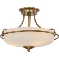 Elstead Lighting Griffin lampa podsufitowa 3x60 W postarzany mosiądz QZ-GRIFFIN-SFS-WS