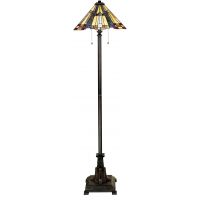 Elstead Lighting Inglenook lampa stojąca 2x60 W multikolor-ciemny brąz QZ-INGLENOOK-FL