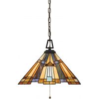 Elstead Lighting Inglenook lampa wisząca 3x60 W ciemny brąz QZ-INGLENOOK-P-A