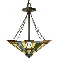 Elstead Lighting Inglenook lampa wisząca 3x60 W ciemny brąz QZ-INGLENOOK-P-B