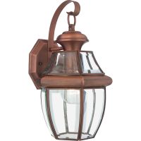 Elstead Lighting Newbury kinkiet zewnętrzny 1x60 W lakierowana postarzana miedź QZ-NEWBURY2-M-AC