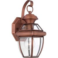 Elstead Lighting Newbury kinkiet zewnętrzny 1x60 W lakierowana postarzana miedź QZ-NEWBURY2-S-AC