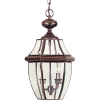 Elstead Lighting Newbury lampa wisząca 2x60 W lakierowana postarzana miedź QZ-NEWBURY8-L-AC