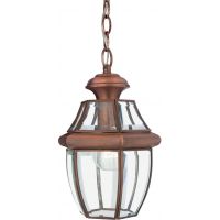 Elstead Lighting Newbury lampa wisząca 1x60 W lakierowana postarzana miedź QZ-NEWBURY8-M-AC