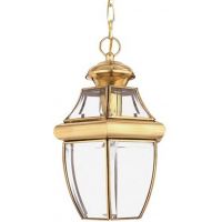 Elstead Lighting Newbury lampa wisząca 1x60 W lakierowany polerowany mosiądz QZ-NEWBURY8-M-PB
