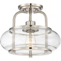 Elstead Lighting Trilogy lampa podsufitowa 1x60 W szczotkowany nikiel QZ-TRILOGY-SFS-BN