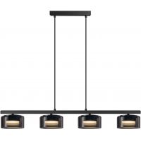 Goldlux Ofelia lampa wisząca 4x10 W czarna 331304