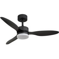 Globo Lighting Blackwell lampa podsufitowa z wentylatorem 1x20 W czarna 03608