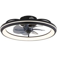 Globo Lighting Celeste lampa podsufitowa z wentylatorem 1x40 W czarna 03643