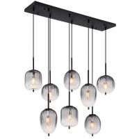 Globo Lighting Attila lampa wisząca powyżej 6x40 W czarna 15215-8