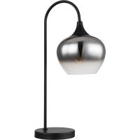 Globo Lighting Maxy lampa stołowa 1x40W czarny mat/szkło dymne 15548T