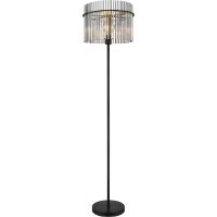 Globo Lighting Gorley lampa stojąca 1x60W czarny mat/przydymiony 15698S