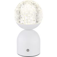 Globo Lighting Julsy lampa stołowa 1x2,5W LED biały mat/przezroczysty 21007W