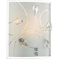Globo Lighting Alivia kinkiet 1x60W biały/szkło opalizowane 40414-1W