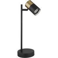 Globo Lighting Brisbon lampa biurkowa 1x5 W czarna-miedź 57850T