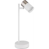 Globo Lighting Brisbon lampa biurkowa 1x5 W biała-nikiel 57851T