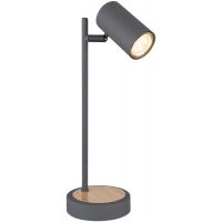 Globo Lighting Robby lampa biurkowa 1x5W grafit/drewno 57910TG