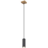 Globo Lighting Robby lampa wisząca 1x35W grafit/drewno 57911HG