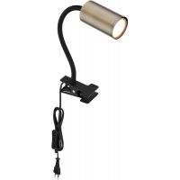Globo Lighting Robby lampa biurkowa 1x25W czarny/mosiądz 57911KM