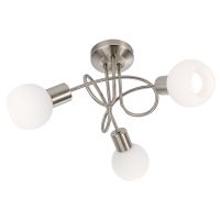 Globo Lighting Loxy lampa wisząca 3x14,5 W biała-nikiel 671603016X