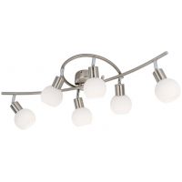 Globo Lighting Loxy lampa wisząca 6x5 W biała-nikiel 671606016X