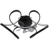 Globo Lighting Travo lampowentylator podsufitowy 1x30 W czarny mat 03638