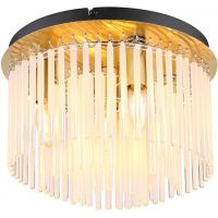 Globo Lighting Gorley plafon 5x40 W biały-przezroczysty-złoty 15698DM