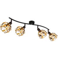 Globo Lighting Mika lampa podsufitowa 4x25 W czarna 15759-4