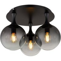 Globo Lighting Dalton lampa podsufitowa 3x10 W czarna-przydymiona 15885-3D