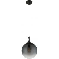 Globo Lighting Dalton lampa wisząca 1x10 W czarna-przydymiona 15885H